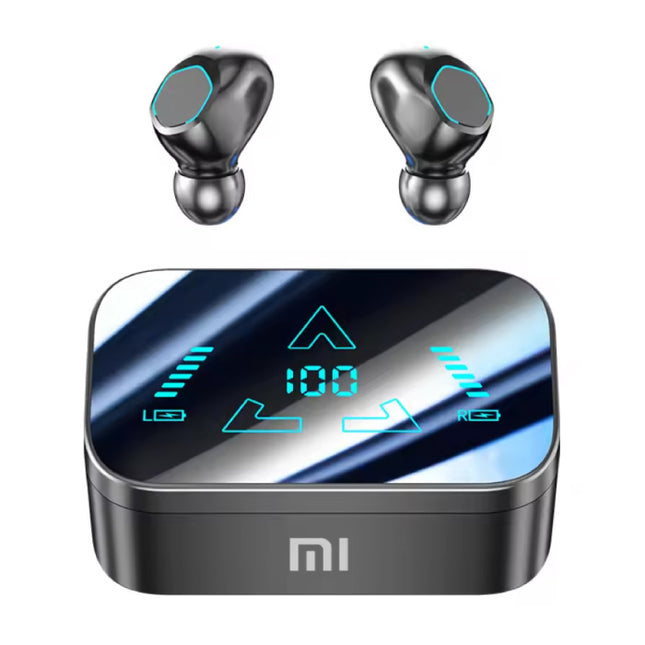 M48 Draadloze Oortjes - Koptelefoon Oordopjes met LED Display - TWS Bluetooth 5.3 - Zwart