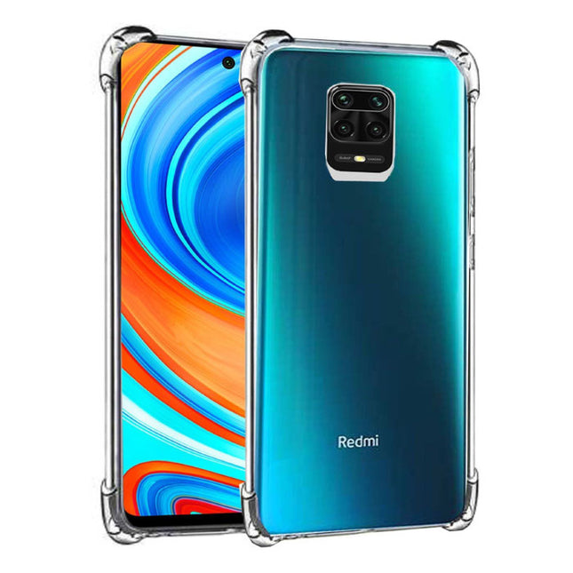 Xiaomi Redmi Note 9 Transparant Bumper Hoesje - Clear Case Cover Silicone TPU Anti-Shock
