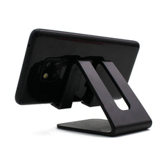 Universele Telefoonhouder Bureau Standaard - Opening voor Oplader - Videobellen Smartphone Holder Desk Stand Zwart