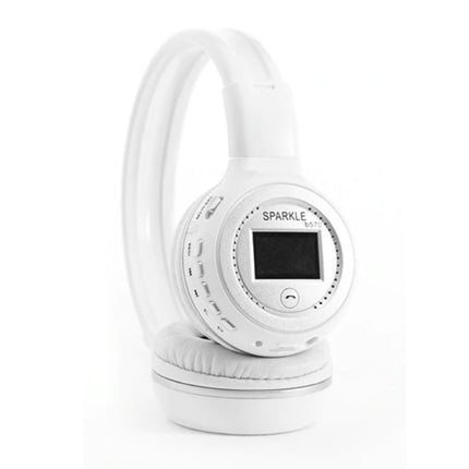 B570 Draadloze Koptelefoon met LED Display en FM Radio - Bluetooth 5.0 Wireless Headphones Stereo Studio Wit