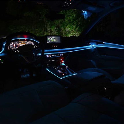 Neon LED Strip 2 Meter - Flexibele Verlichting Tube met  AA Batterij Adapter Waterdicht Paars