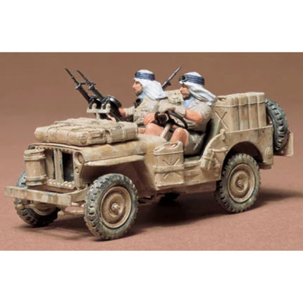 1:35 Special Air Service Jeep Bouwkit - Britse Leger Wagen Plastic Hobby Doe-het-zelf Model 35033