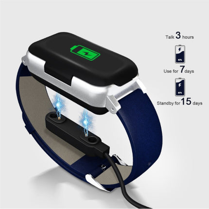 T89 Smartwatch Activity Tracker + TWS Wireless Earphones Draadloze Oortjes Fitness Sport iOS Android Bruin