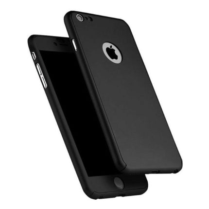 iPhone 6 Full Body 360°  Full Cover Hoesje + Screenprotector Zwart