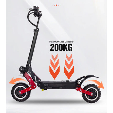 T85 Elektrische Off-Road Smart E Step Scooter met Zitje - 5600W - 28Ah Batterij - 10 inch Wielen