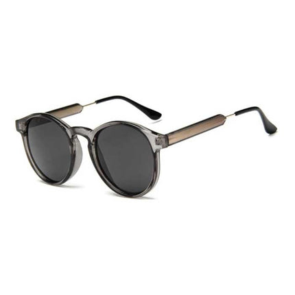 Retro Ronde Zonnebril - Gepolariseerd Driving Shades Vintage Grijs