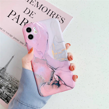 iPhone 7 Hoesje Marmer Textuur - Shockproof Glossy Case Graniet Cover Cas TPU