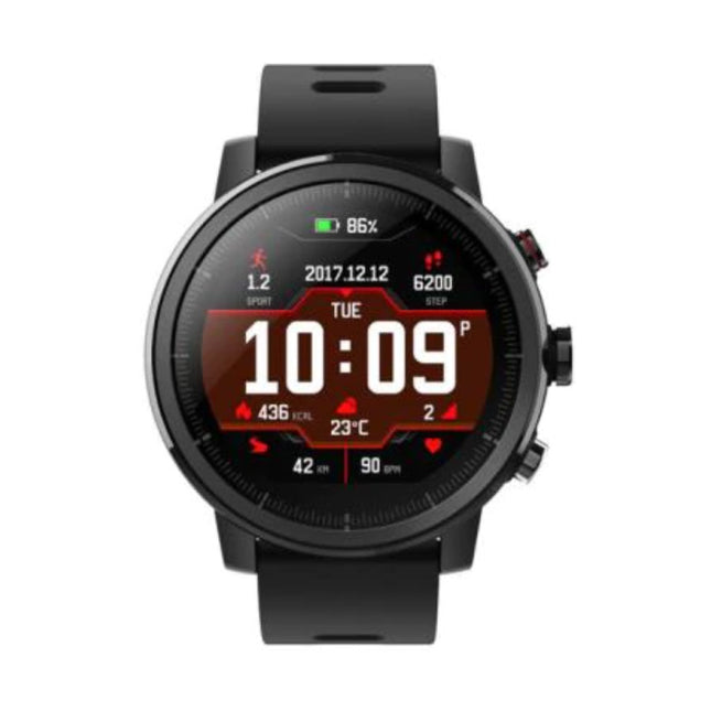 Stratos Smartwatch -  Fitness Sport Activity Tracker Silica Gel Horloge iOS Android Zwart