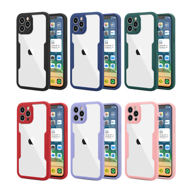 iPhone 13 Pro 360°  Full Cover - Full Body Case Hoesje + Screenprotector Zwart