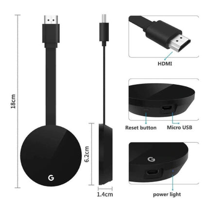 G7S TV Stick voor Miracast / Airplay / Anycast / DLNA - 1080p HD Cast HDMI Receiver Ontvanger iOS & Android