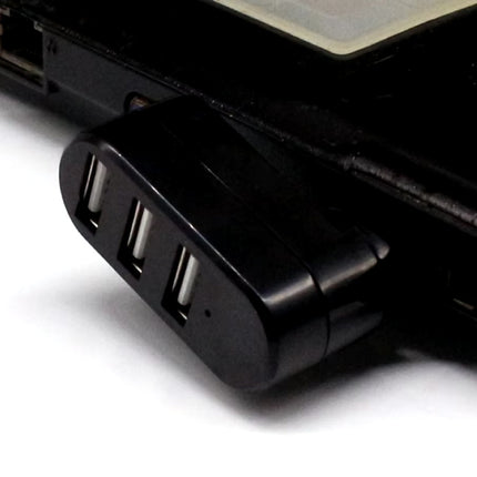 3 in 1 USB 2.0 Hub - Roterende Splitter Data Overdracht Oplader - Wit