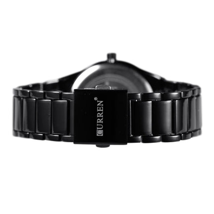 Kwarts Luxe Horloge - Leren Bandje Anoloog Uurwerk voor Heren - Roestvrij staal - Zwart