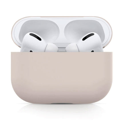Flexibel Hoesje voor AirPods Pro - Silicone Skin AirPod Case Cover Soepel - Beige
