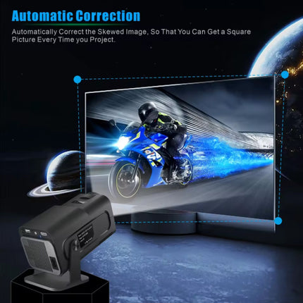 HY320 Mini Projector - 300 ANSI Lumen - Screen Mirroring Beamer Home Media Speler - Zwart