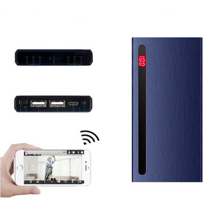 Power Bank Mini Security Camera 8000mAh - 4K Camcorder Motion Detection Night Vision Zwart