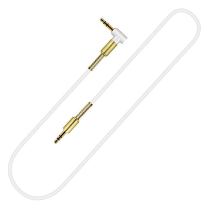 3.5mm AUX Kabel Verguld - Audio Jack - 1.8 Meter - Wit