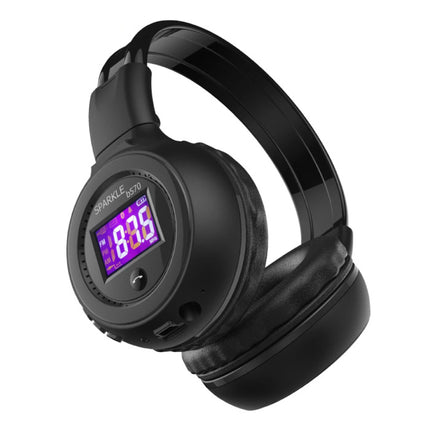 B570 Draadloze Koptelefoon met LED Display en FM Radio - Bluetooth 5.0 Wireless Headphones Stereo Studio Bruin