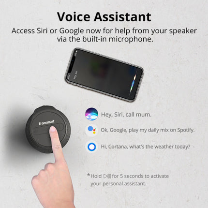 T6 Mini Bluetooth 5.0 Soundbox Draadloze Luidspreker Externe Wireless Speaker Zwart