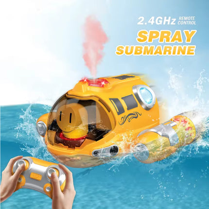 RC Duikboot met Afstandsbediening - Zwembad Speelgoed Boot Waterdicht - Geel