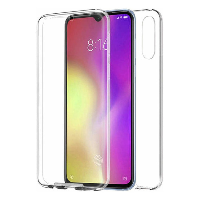 Xiaomi Mi 9 SE Full Body 360° Hoesje - Volledige Bescherming Transparant TPU Silicone Case + PET Screenprotector