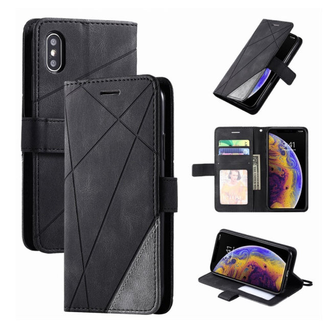 Xiaomi Redmi Note 7 Flip Case - Leren Portefeuille PU Leer Wallet Cover Cas Hoesje Zwart