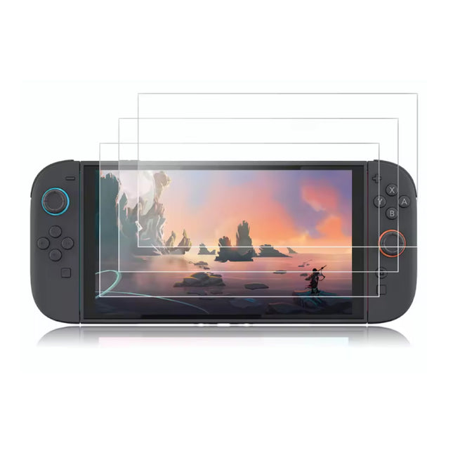 3-Pack Screenprotector voor Nintendo Switch 2 (2025) - Gehard Glas Anti-Kras