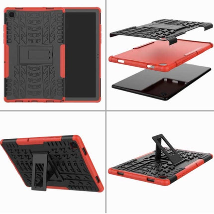 Samsung Galaxy Tab A7 (10.4") Shockproof Cover met Kickstand - Multifunctioneel Hoesje Case Paars