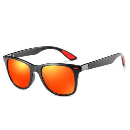Gepolariseerde Klassieke Zonnebril - Unisex Driving Shades Bril Reizen UV400 Eyewear Oranje-grijs
