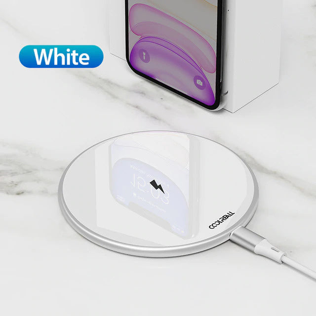 15W Qi Universele Draadloze Oplader Wireless Charging Pad Wit