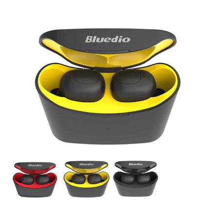 T-Elf Mini TWS Draadloze Bluetooth 5.0 Oortjes Ear Wireless Buds Earphones Earbuds Oortelefoon Geel