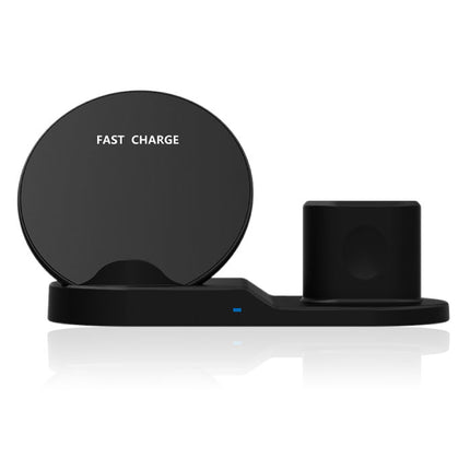 3 in 1 Draadloze Oplader voor Apple iPhone / iWatch / AirPods -  Oplaadstation Charging Dock 18W Wireless Pad Zwart