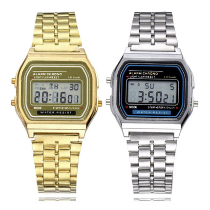 TMC212 Digitale Horloge - Polshorloge 3 ATM Waterdicht - Zwart
