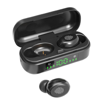 V8 Draadloze Oortjes - True Touch Control TWS Oordopjes Bluetooth 5.0  Wireless Ear Buds Earphones Oortelefoon Zwart