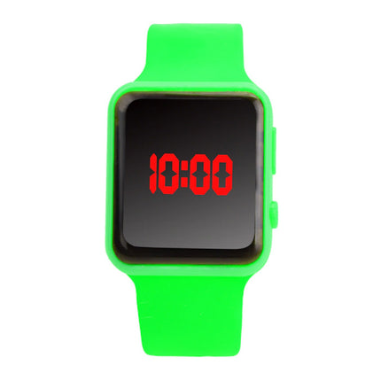 Digitaal Horloge Polsband - Silicoon Bandje LED Scherm Sport Fitness - Groen