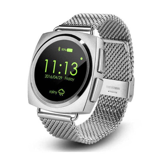 Originele A11 Smartwatch Smartphone Fitness Sport Activity Tracker Horloge OLED Android iOS iPhone Samsung Huawei Zilver Metaal