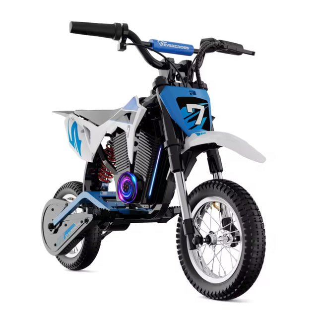 EV12M Pro Elektrische Motorfiets - Scooter Kinderen - 12" Wielen - Blauw