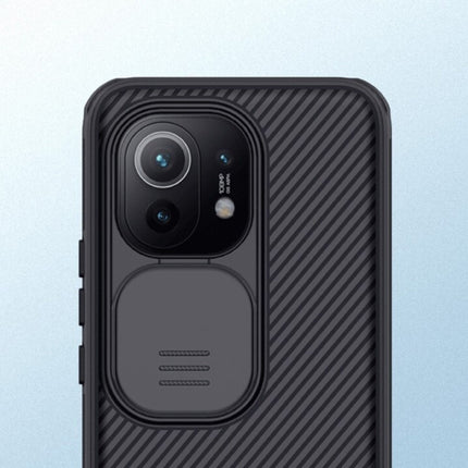 Xiaomi Mi 11 CamShield Pro Hoesje  met Camera Slider - Shockproof Case Cover Cas TPU Zwart