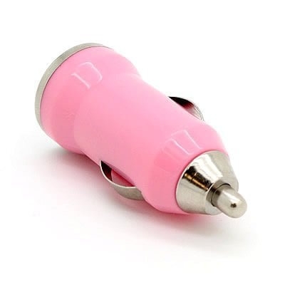 iPhone/iPad/iPod AAA+ Autolader 5V - 1A USB - Snel opladen - Roze