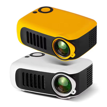 A2000 Mini Projector - 1000 Lumen - Screen Mirroring Beamer Home Media Speler - Geel