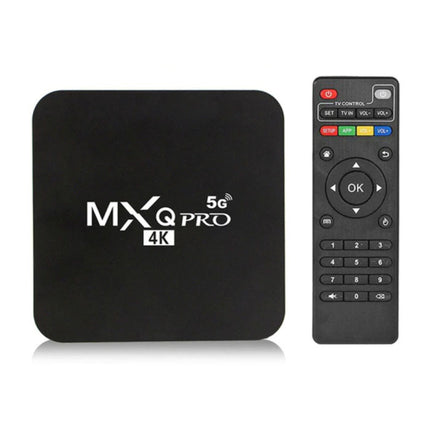 MXQ Pro 1080p TV Box Mediaspeler Android Kodi met Draadloos RGB Toetsenbord - 5G - 8GB RAM - 128GB Opslagruimte