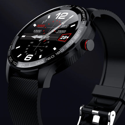 L9 Sports Smartwatch Fitness Sport Activity Tracker Smartphone Horloge iOS Android IP68 iPhone Samsung Huawei Bruine Leer 