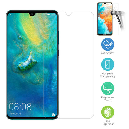 Huawei Mate 20 Transparant TPU Hoesje + Screen Protector Tempered Glass