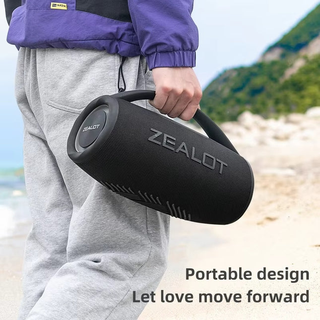 S97 Draadloze Luidspreker met Handgreep - Bluetooth 5.2 TWS 80W RGB Boom Box - Zwart 