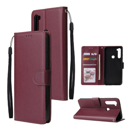 Xiaomi Redmi 7A Leren Flip Case Portefeuille - PU Leer Wallet Cover Cas Hoesje Bordeaux