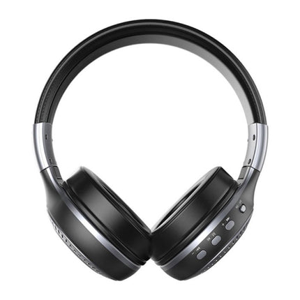B19 Draadloze Koptelefoon met LED Display en FM Radio - Bluetooth 5.0 Wireless Headphones Stereo Studio Grijs