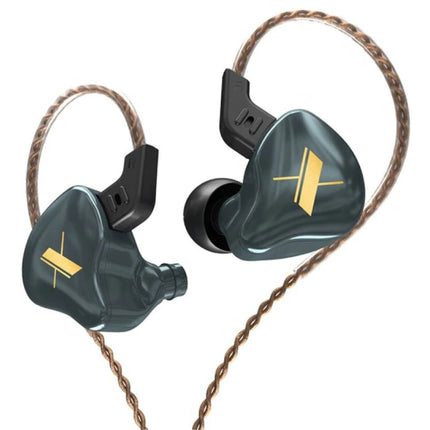 EDX 1DD Oordopjes - 3.5mm AUX Oortjes Noise Control Volumebeheer Wired Earphones Oortelefoon Grijs