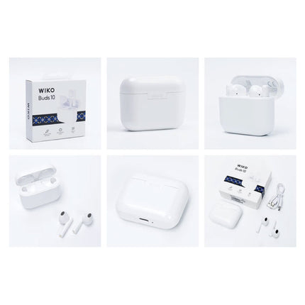 Buds 10 Draadloze Oordopjes - Touch Control Oortjes ENC TWS Bluetooth 5.2 Wit