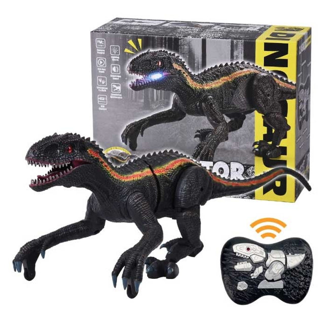 RC Dinosaurus (Indominus Rex) met Afstandsbediening - Bestuurbaar Speelgoed Dino Robot Zwart