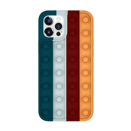 iPhone 12 Pro Max Pop It Hoesje - Silicone Bubble Toy Case Anti Stress Cover