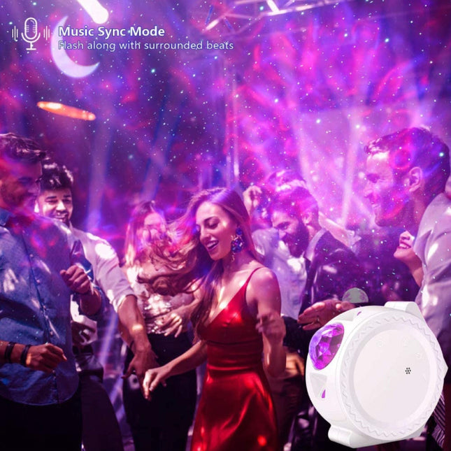 Sterren Projector - Bluetooth Sterrenhemel Muziek Sfeerlamp Tafellamp Zwart